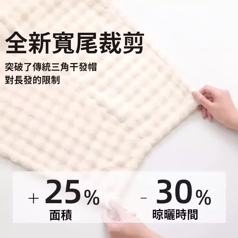 極厚瞬吸法式綁帶乾髮帽 - 洗完頭髮不能沒有它🙌女孩必備乾發神器❣️